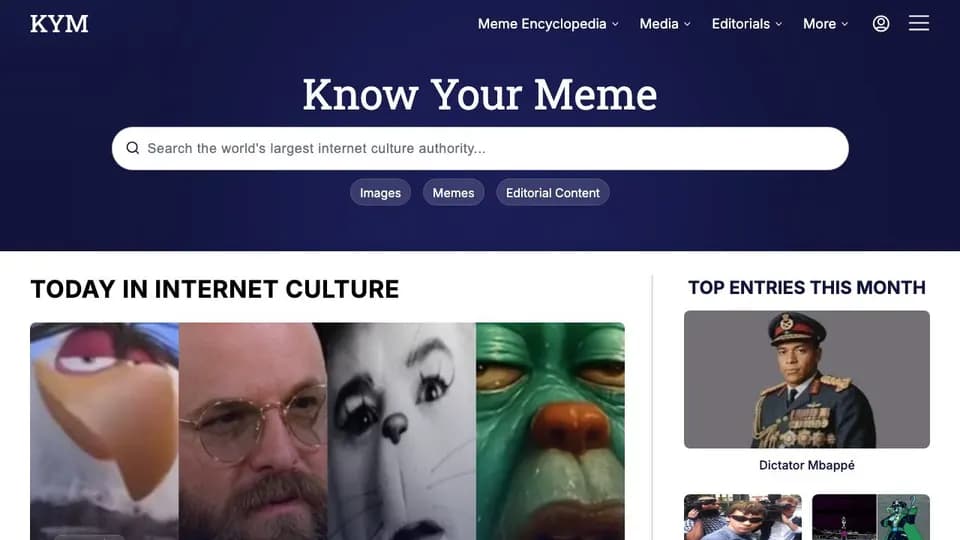 Know Your Meme 网站预览