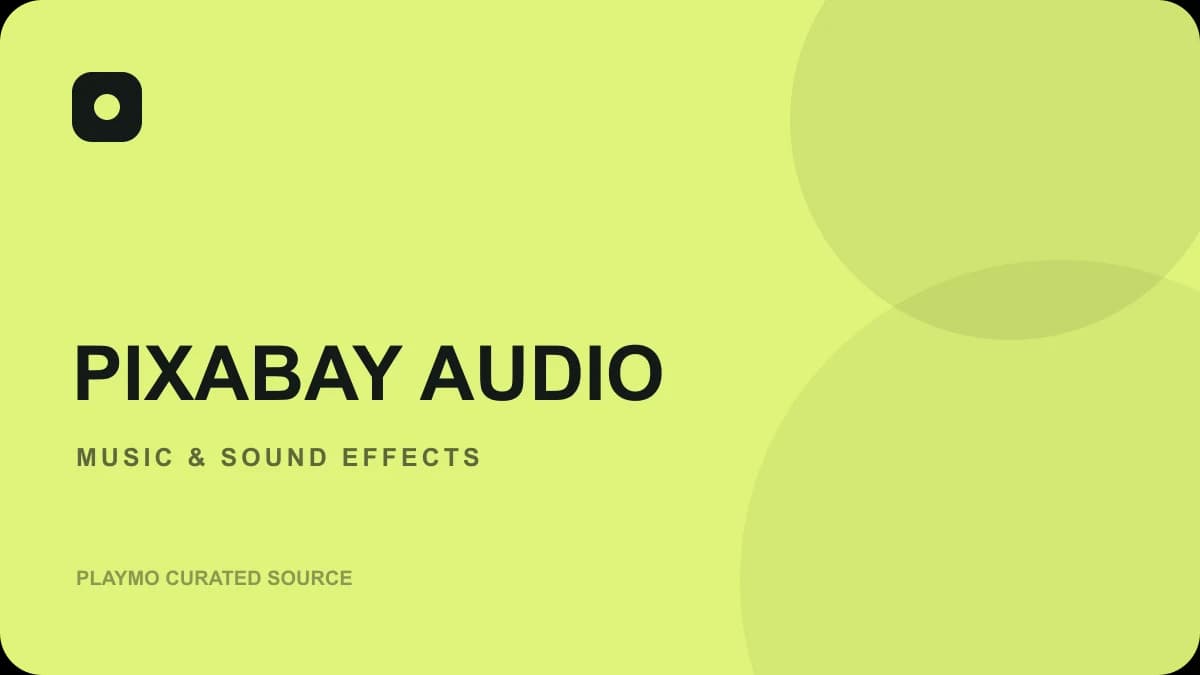 Pixabay Music & Sound Effects 网站内容预览